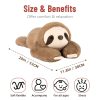 Weighted Sloth Plush Pillow – Soft 20in Cuddly Toy for Kids and Adults