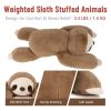 Weighted Sloth Plush Pillow – Soft 20in Cuddly Toy for Kids and Adults
