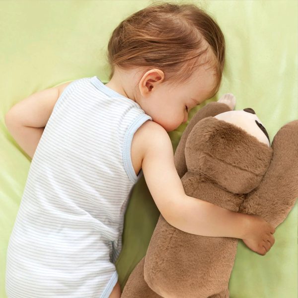 Weighted Sloth Plush Pillow – Soft 20in Cuddly Toy for Kids and Adults