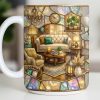 Welcome To Your Cozy Corner Featuring Interior Design Elements - Personalized Custom Coffee Mug - JBS130_MG