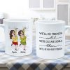 We'll Be Friends Until We're Old And Senile Funny Cartoon Besties Personalized Mug