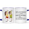 We'll Be Friends Until We're Old And Senile Funny Cartoon Besties Personalized Mug