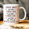 We'll Be Watching You, Gift For Dog Lover, Personalized Mug, Dog Lover Coffee Mug
