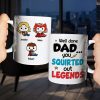 Well Done Dad, Gift For Dad, Personalized Mug, Super Sperm Kids Coffee Mug 04HUHN100423