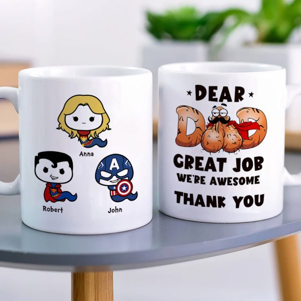 We're Awesome Sperm Dad Gift Mug 01QHLI060523TM White Mug