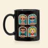 We're Awesome Thank You, Dear Dad Personalized Black Mug Gift 02QHDT190523HH