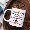 We're Besties, Best Friend Bar Girl Chilling White Mug