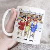 We're Besties, Best Friend Bar Girl Chilling White Mug