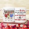 We're Besties, Best Friend Bar Girl Chilling White Mug