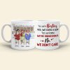 We're Besties, Best Friend Bar Girl Chilling White Mug