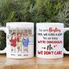 We're Besties, Best Friend Bar Girl Chilling White Mug