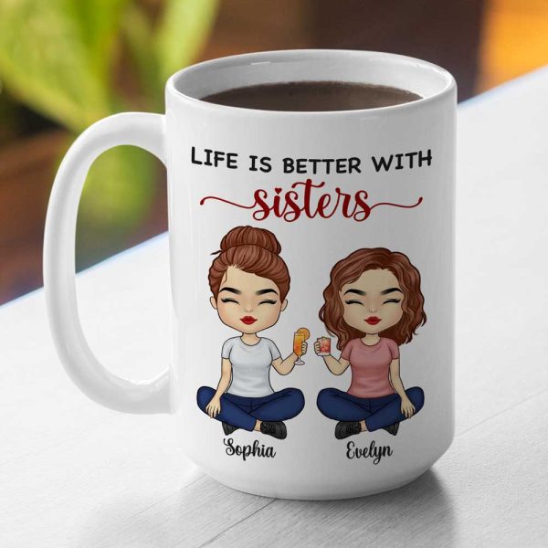 We're Besties Forever - Bestie Personalized Custom Mug - Gift For Best Friends, BFF, Sisters