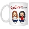 We're Besties Forever - Bestie Personalized Custom Mug - Gift For Best Friends, BFF, Sisters