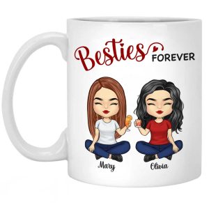 We're Besties Forever - Bestie Personalized Custom Mug - Gift For Best Friends, BFF, Sisters