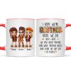We're Besties Sisters Until We Die Personalized Mug, Fall Season Gift