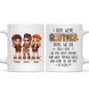 We're Besties Sisters Until We Die Personalized Mug, Fall Season Gift