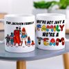 We're Not Just A Family We're A Team Personalized White Mug