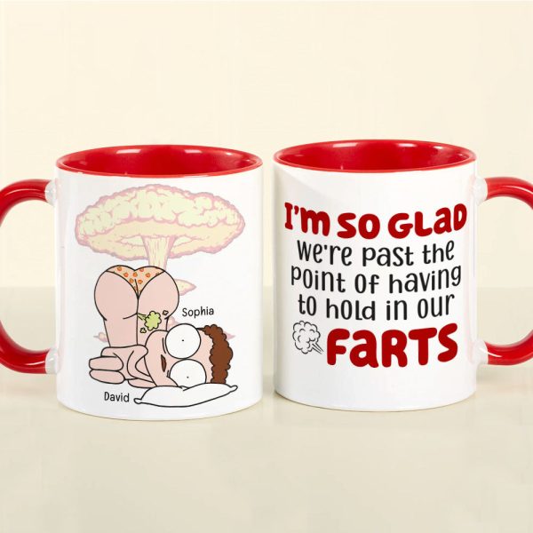 We're Past The Point Of Having To Hold In Our Farts-Personalized Coffee Mug-Gift For Couples- Funny Couple Mug