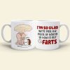 We're Past The Point Of Having To Hold In Our Farts-Personalized Coffee Mug-Gift For Couples- Funny Couple Mug