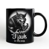 Werewolf Spooky Portrait Personalized Mug Horror Villain Theme Halloween Gift with Custom Name