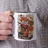 Western Halloween Skeleton Personalized Mug, Haunted Motel Trick or Treat Gift with Custom Name