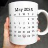 What Day Is Today? Who Cares? I'm Retired, Palm Trees and Beach - Personalized Custom Coffee Mug - RETIRE001_MG