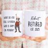 What Do You Call A Person Happy On Monday Personalized Mug, Funny Retirement Gift For Colleagues, Mom, Dad