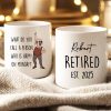 What Do You Call A Person Happy On Monday Personalized Mug, Funny Retirement Gift For Colleagues, Mom, Dad