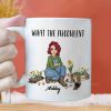 What The Fucculent - Personalized White Ceramic Mug - Gift For Mom, Grandma, Bestie, Sister, Plant Lovers | GR17 NA94