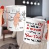 When We Are Old I Will Be By Your Side Lifting Your Cock - Personalized Couple Mug - Gift For Couple