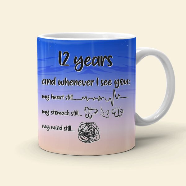 Whenever I See You, Personalized Couple White Mug, Couple Gift