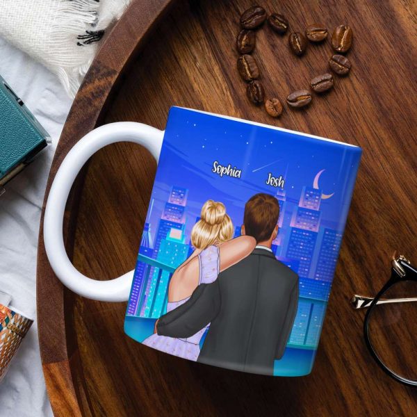 Whenever I See You, Personalized Couple White Mug, Couple Gift