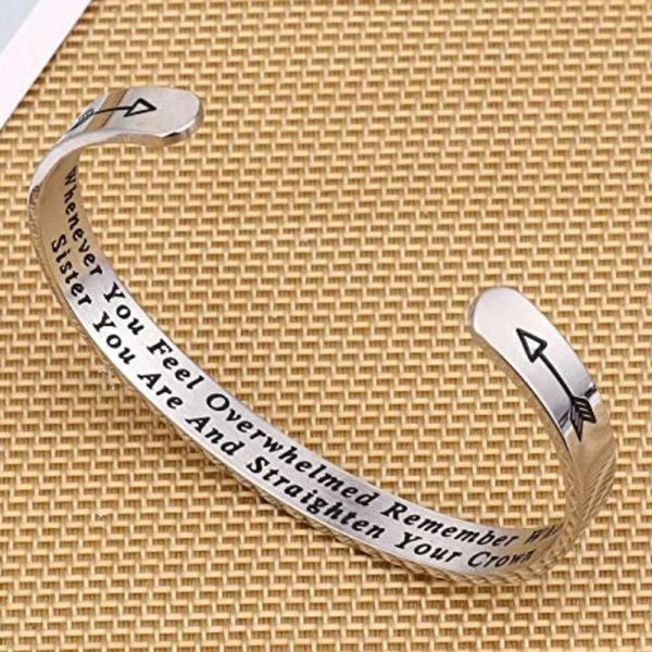 Whenever You Feel Overwhelmed Remember Whose Straighten Your Crown Bracelet