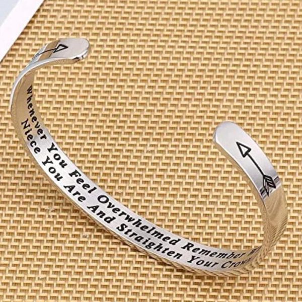 Whenever You Feel Overwhelmed Remember Whose Straighten Your Crown Bracelet