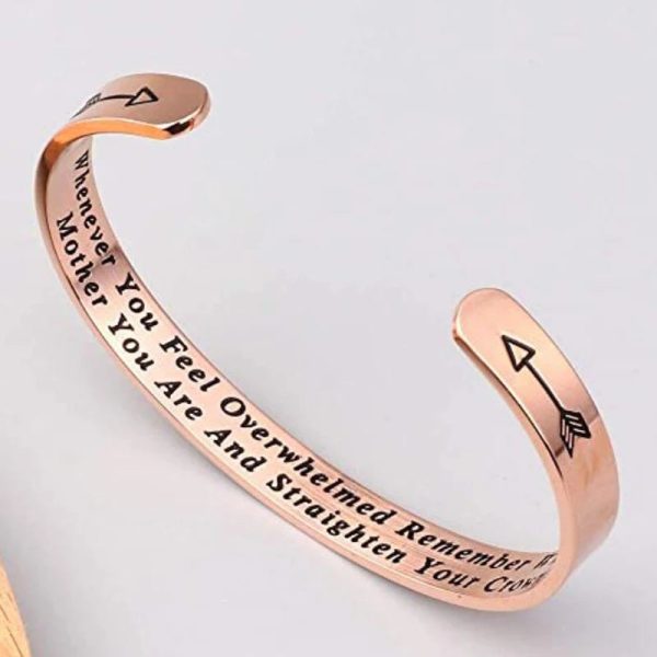 Whenever You Feel Overwhelmed Remember Whose Straighten Your Crown Bracelet