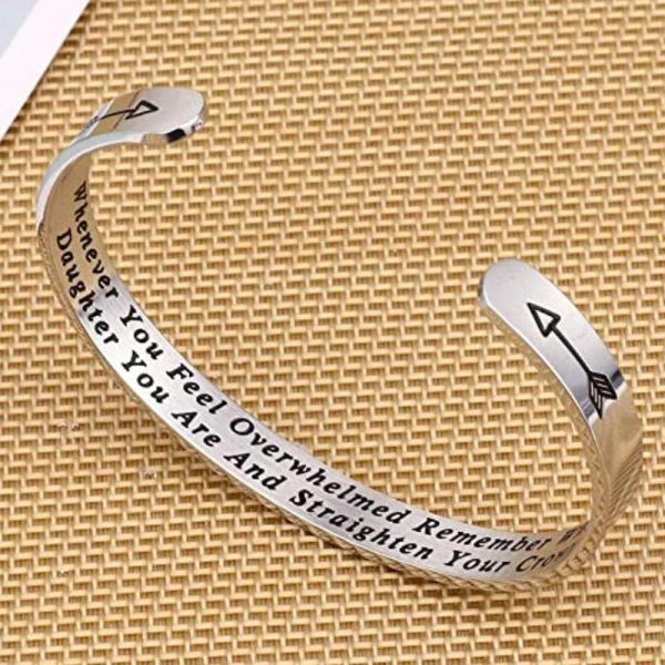 Whenever You Feel Overwhelmed Remember Whose Straighten Your Crown Bracelet
