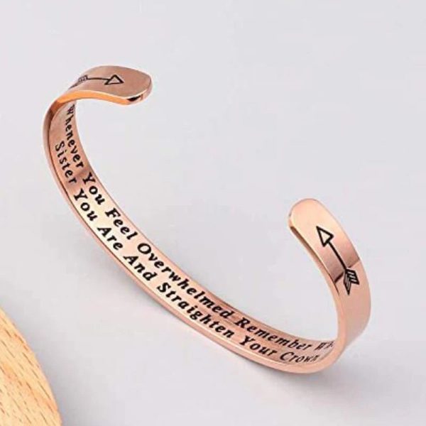 Whenever You Feel Overwhelmed Remember Whose Straighten Your Crown Bracelet