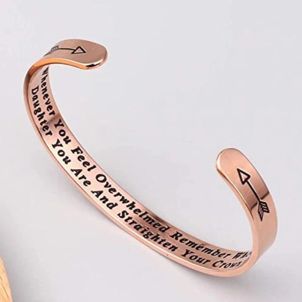 Whenever You Feel Overwhelmed Remember Whose Straighten Your Crown Bracelet