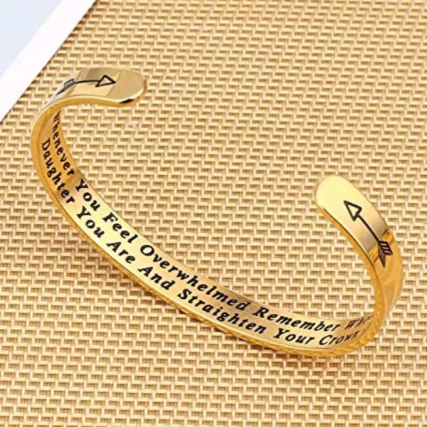 Whenever You Feel Overwhelmed Remember Whose Straighten Your Crown Bracelet
