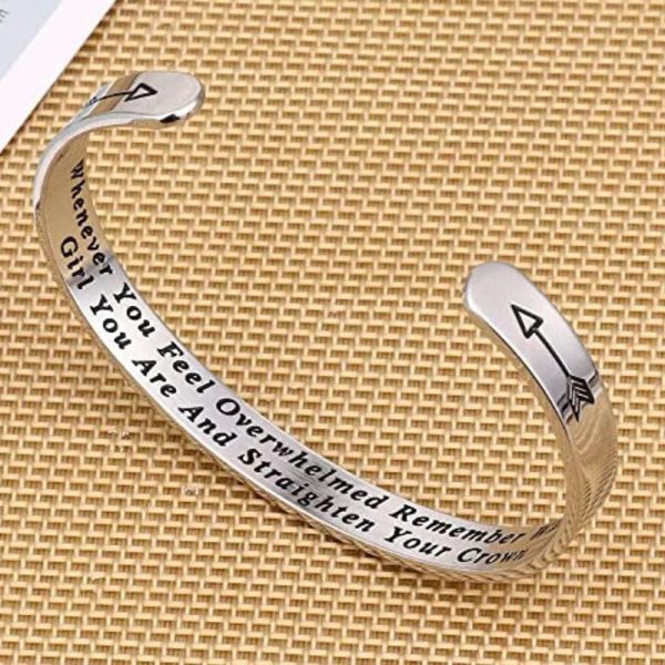 Whenever You Feel Overwhelmed Remember Whose Straighten Your Crown Bracelet