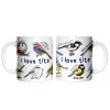 Whimsical Bird Tit Personalized Mug, Funny Birdwatcher Gift for Birder With Custom Name