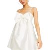 White Cami Bow Mini Dress