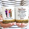 White Ceramic Mug for Best Friends Heartfelt Unbiological Sister Gift to Share Joy
