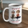 White Ceramic Mug with Heartwarming Mom and Son Design, Perfect Gift Choice
