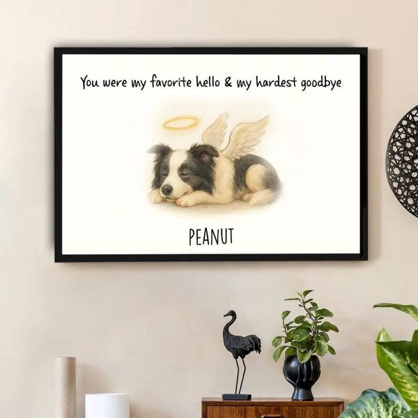 White Ceramic Pet Memorial Mug Personalized Sympathy Gift