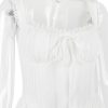 White Corset Lace Flare Mini Dress
