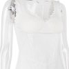 White Cupped Doily Strap V-neck Mini Dress