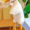 White Goose Plush Pillow Soft Stuffed Animal Toy for Kids