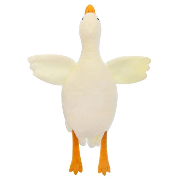 White Goose Plush Pillow Soft Stuffed Animal Toy for Kids