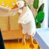 White Goose Plush Pillow Soft Stuffed Animal Toy for Kids